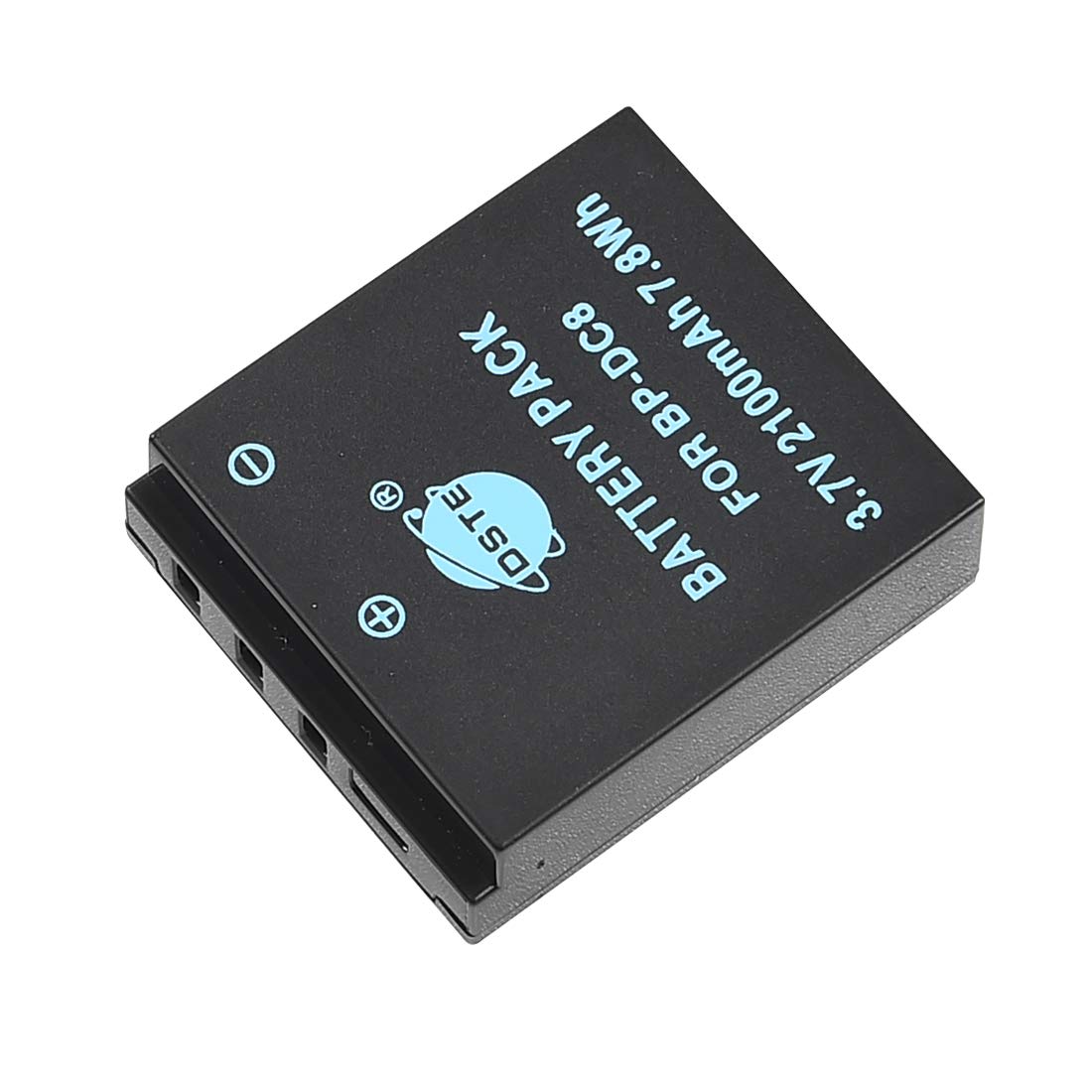 DSTE BP-DC8 Lot de 2 batteries Li-ion et chargeur micro USB compatible avec les appareils photo Leica BP-DC08 X-Vario Mini-M X-typ113 X1 X2