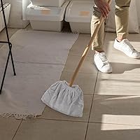 Vista 5 de Healvian 6 piezas de paño de repuesto para escobas, paños lavables para escobas perezosas, reutilizables, herramienta de limpieza para el hogar