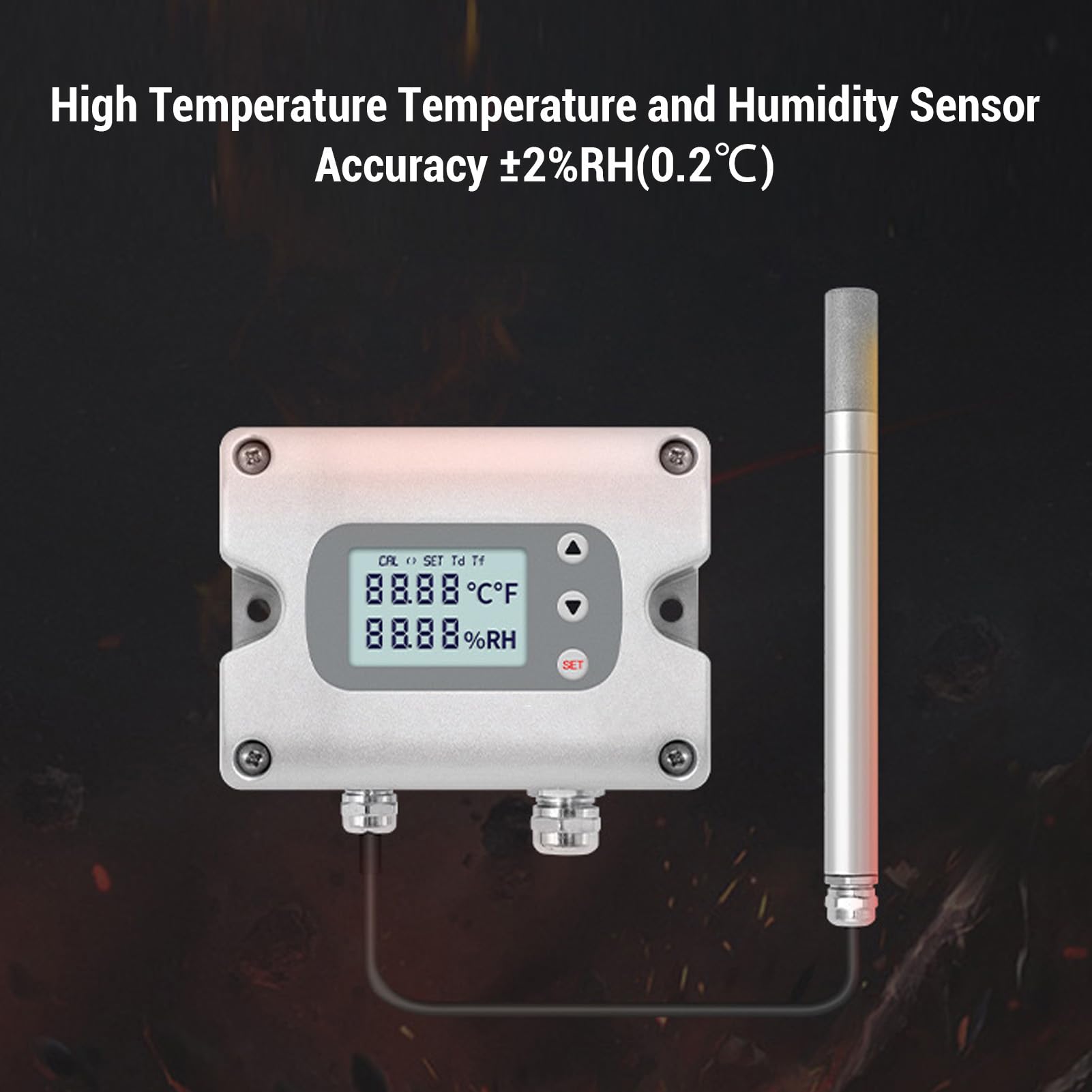 Sensor de Temperatura y Humedad de Alta Precisión para Entornos Hostiles Transmisor Termistor PT1000 1 Unidad