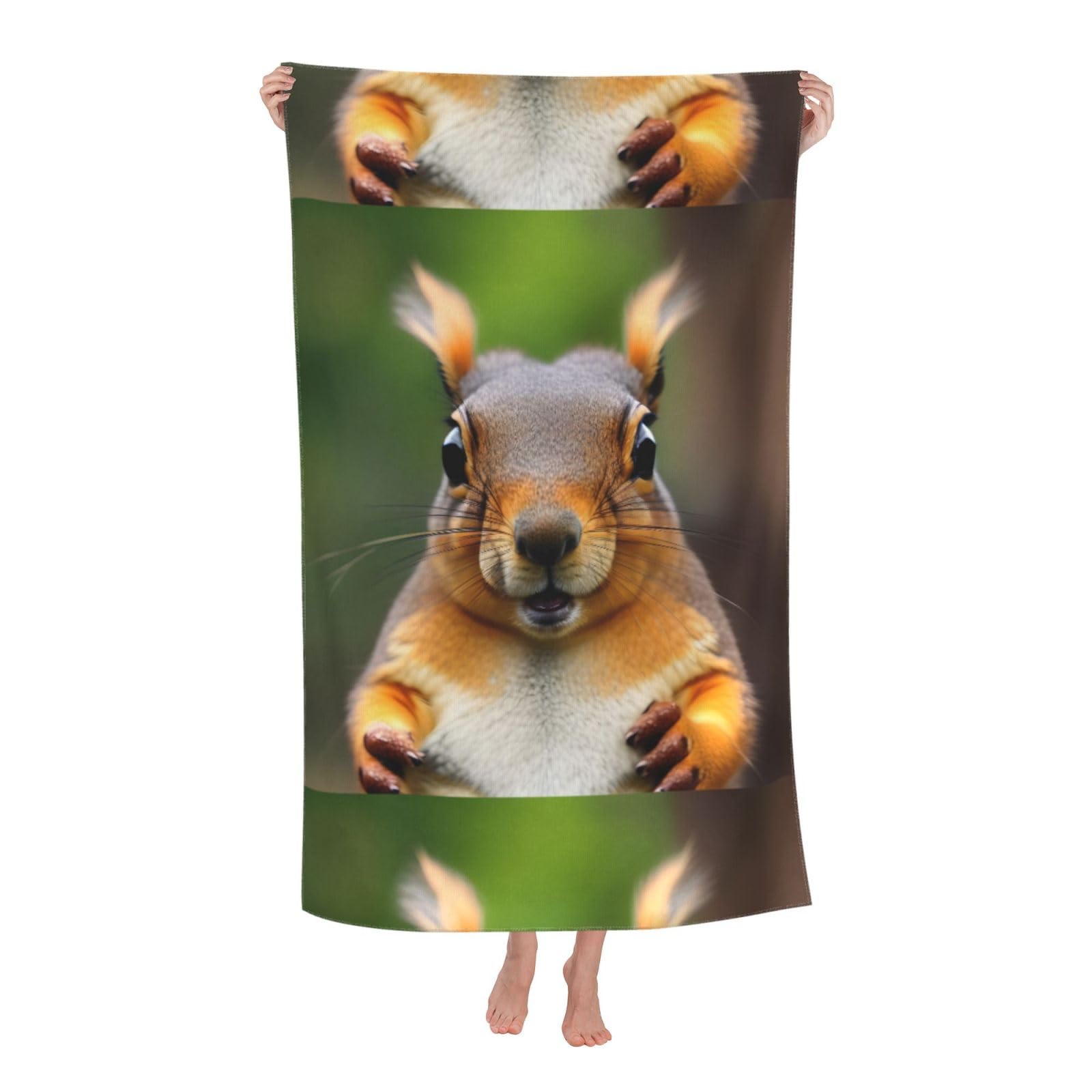 Cbaaghh Squirrel Funny Animal Print Adult Beach Towels,Beach & Pool Towel,Beach Towels,Towels For Camping