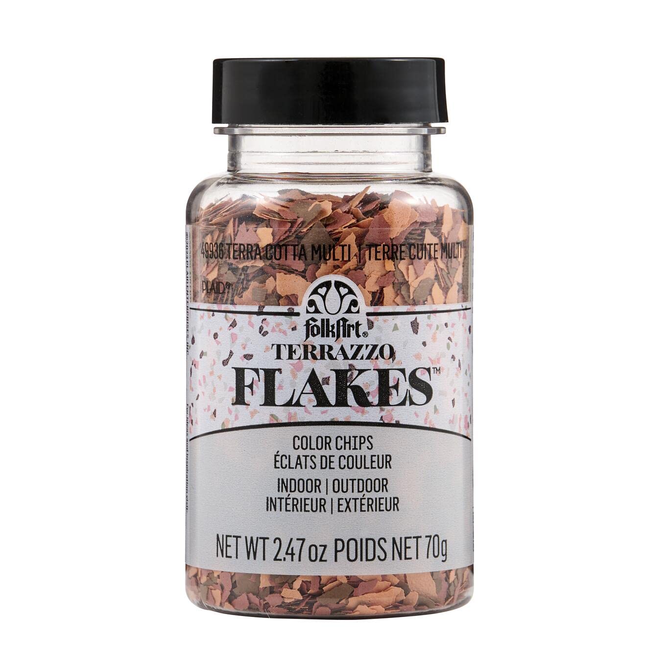 FolkArt Terrazzo Flakes Terra Cotta pour effet mosïque 70g