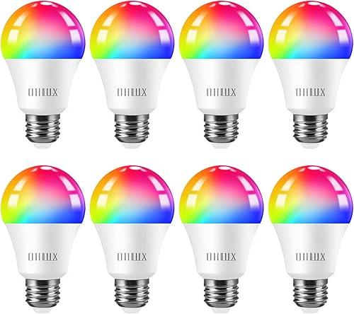 Miniatura 9 de OHLUX Paquete de 6 bombillas LED E12 para candelabros inteligentes, cambio de color, compatible con Google Alexa y Smart Life, bombillas WiFi