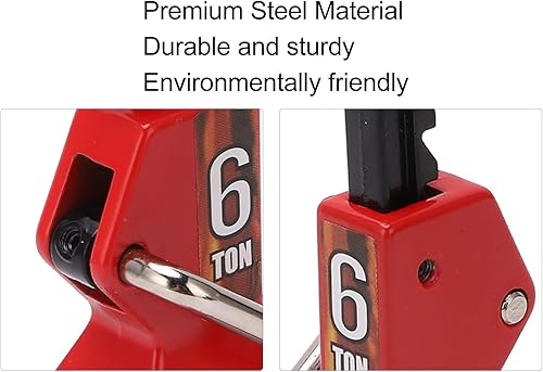 Miniatura 7 de Gato de elevación de vehículos RC Accesorio decorativo Soporte de gato RC Exquisita altura de simulación para 1/10 RC Crawler (rojo)