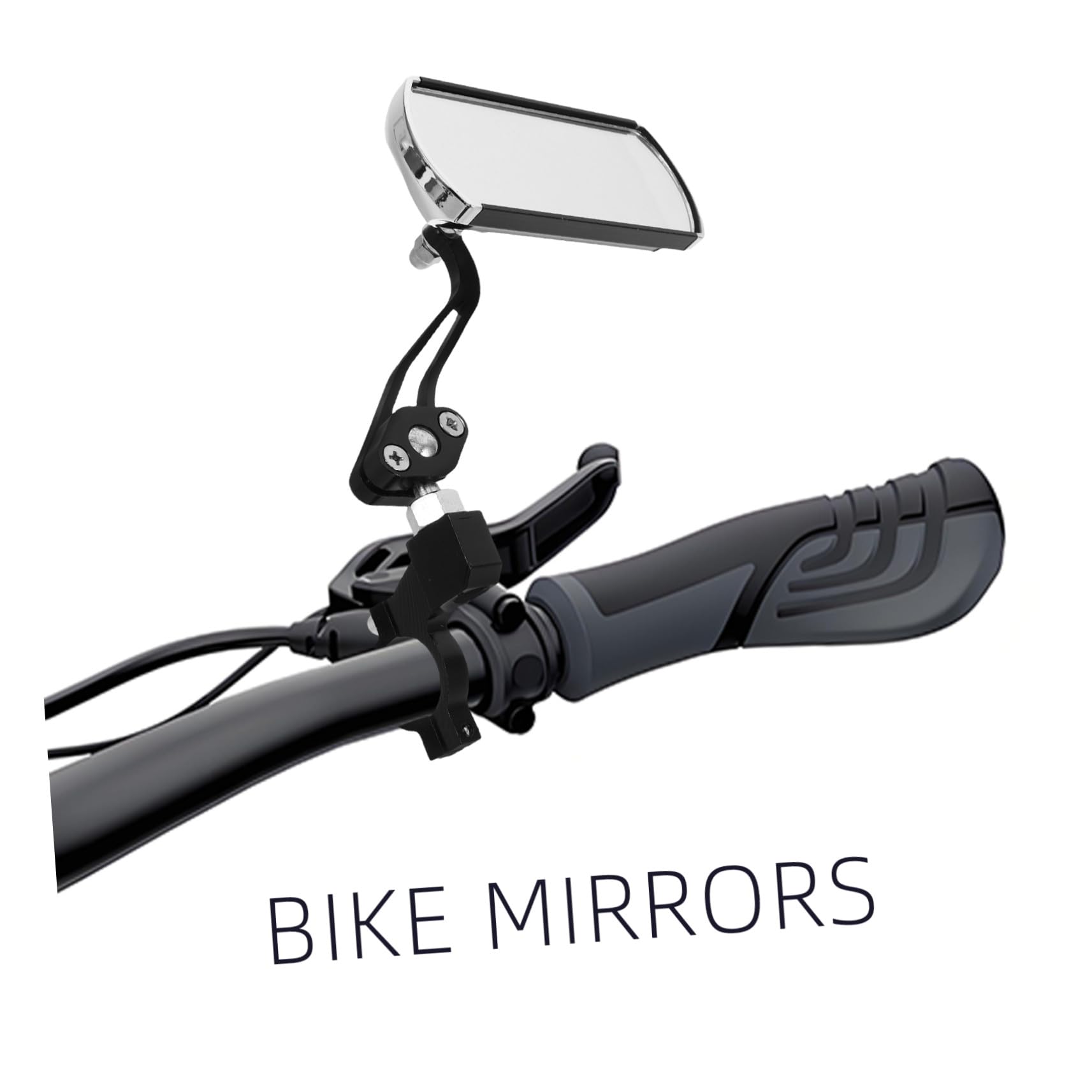 Specchietto Retrovisore Bicicletta 1 Paio Nero in Lega di Alluminio | Rotazione 360°, Angolo Ampio, Montaggio e Rimozione Rapidi, Accessorio per Bici da Strada e Mountain Bike