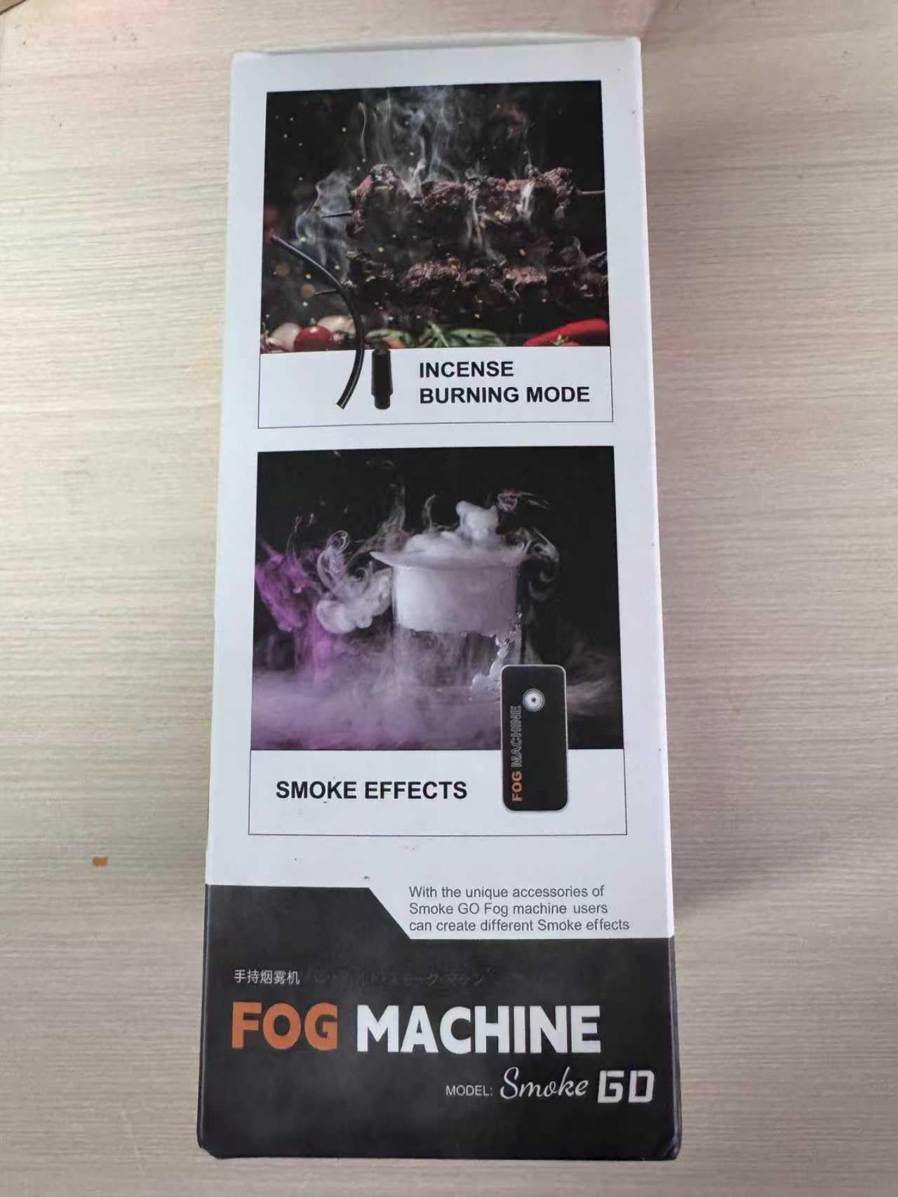 LENSGO SMOKE GO Macchina del fumo portatile 30W Mini generatore di nebbia con telecomando e batteria ricaricabile, 5 modalità in 1 per fotografia, video, matrimoni e creatori di contenuti (Smoke GO)