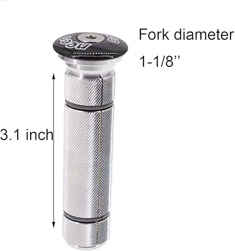 Miniatura 7 de Neco Expansor de auriculares, tapón de tuerca superior, perno de tuerca expansible, tapa de fibra de carbono, tamaño grande, tapa de aluminio (tapa
