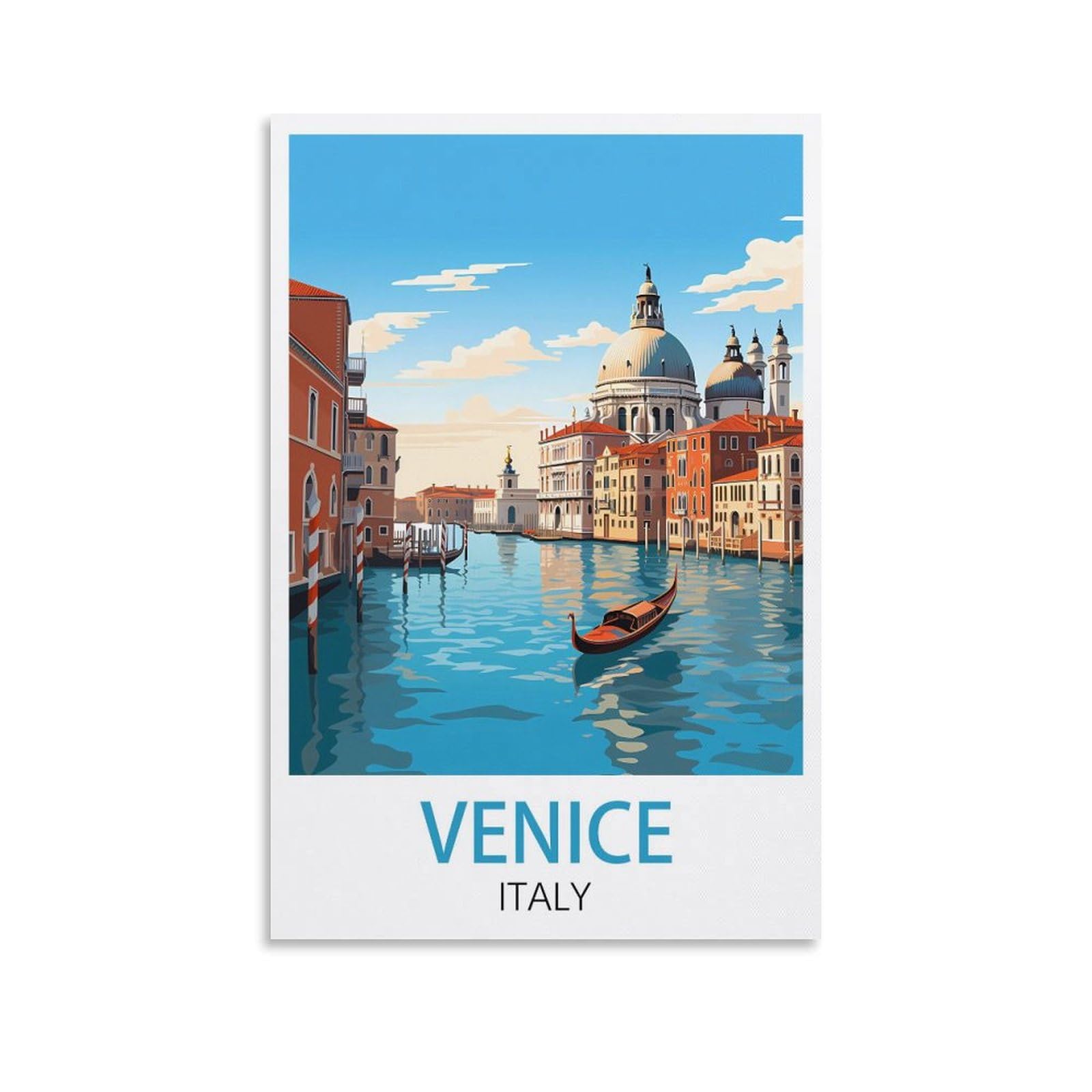 Metal Tin Sign,Venice Italy,Metal Wall Decorative Tin Signs for Home Kitchen Bar Coffee Shop Club Orchard Decoration 30x40cm