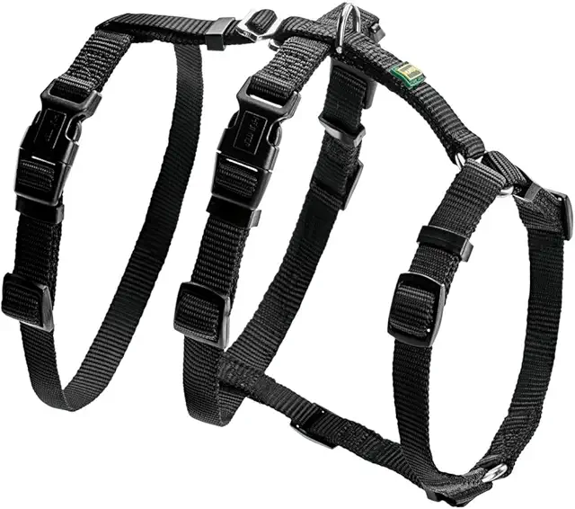 Hunter Harness for Dogs: Vario Rapid 48-70 cm, Black - Secure Fit for Anxious Pets