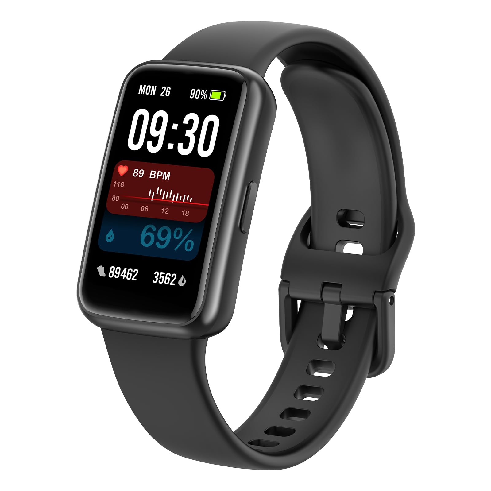 Fitness Tracker Smart Watch for Men Women, 1.47" HD with Bluetooth, 24/7 Heart Rate & Blood Oxygen Monitor, Sleep & Step Counter, 100+ Sports Modes, IP68 Waterproof, Compatible with Android iOS