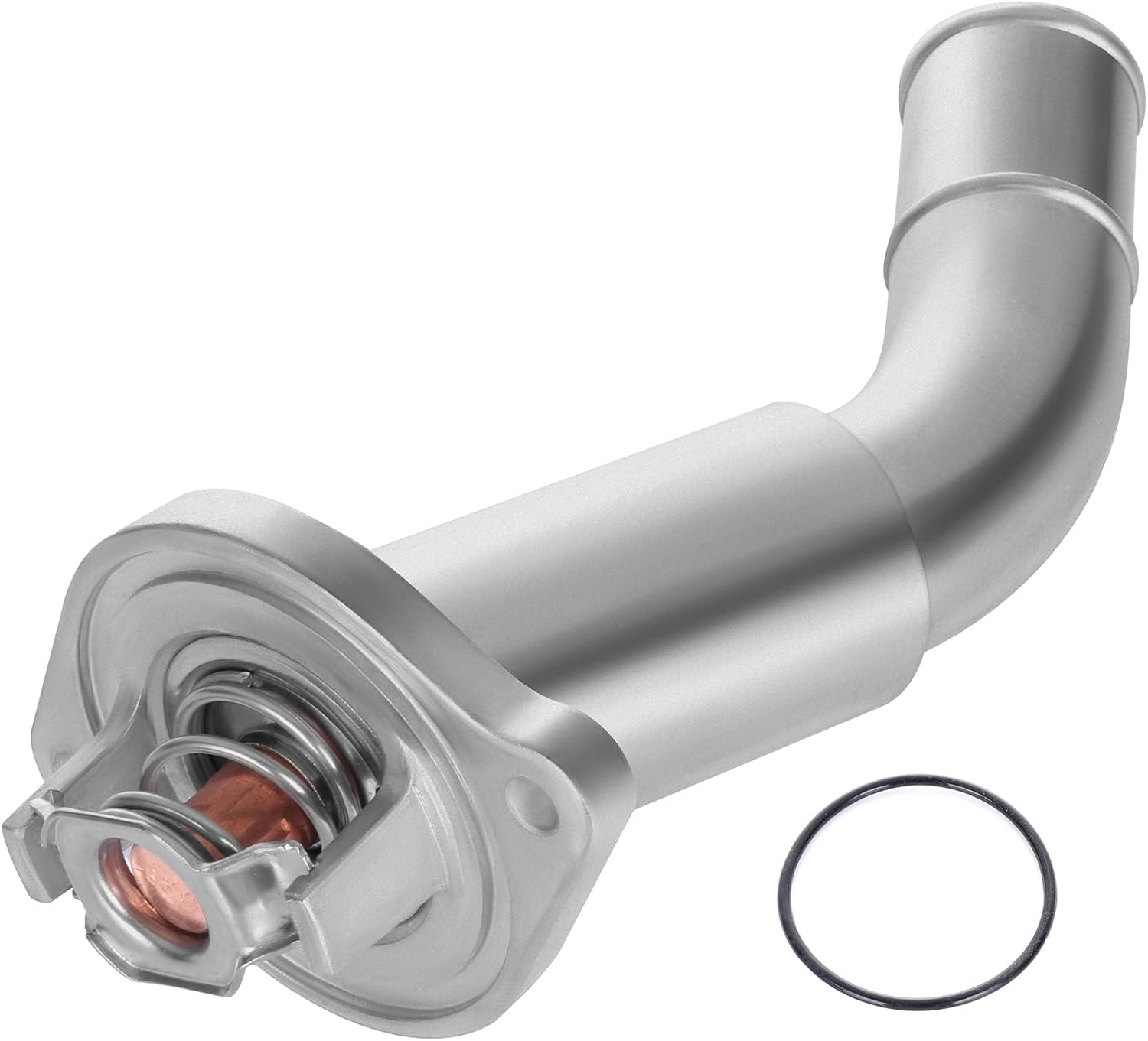 SCITOO 12572988 Engine Coolant Thermostat Housing Fit for 2004-2007 for Buick Rainier 2002-2009 for Chevrolet Trailblazer 2002-2009 for GMC Envoy Thermostat Housing