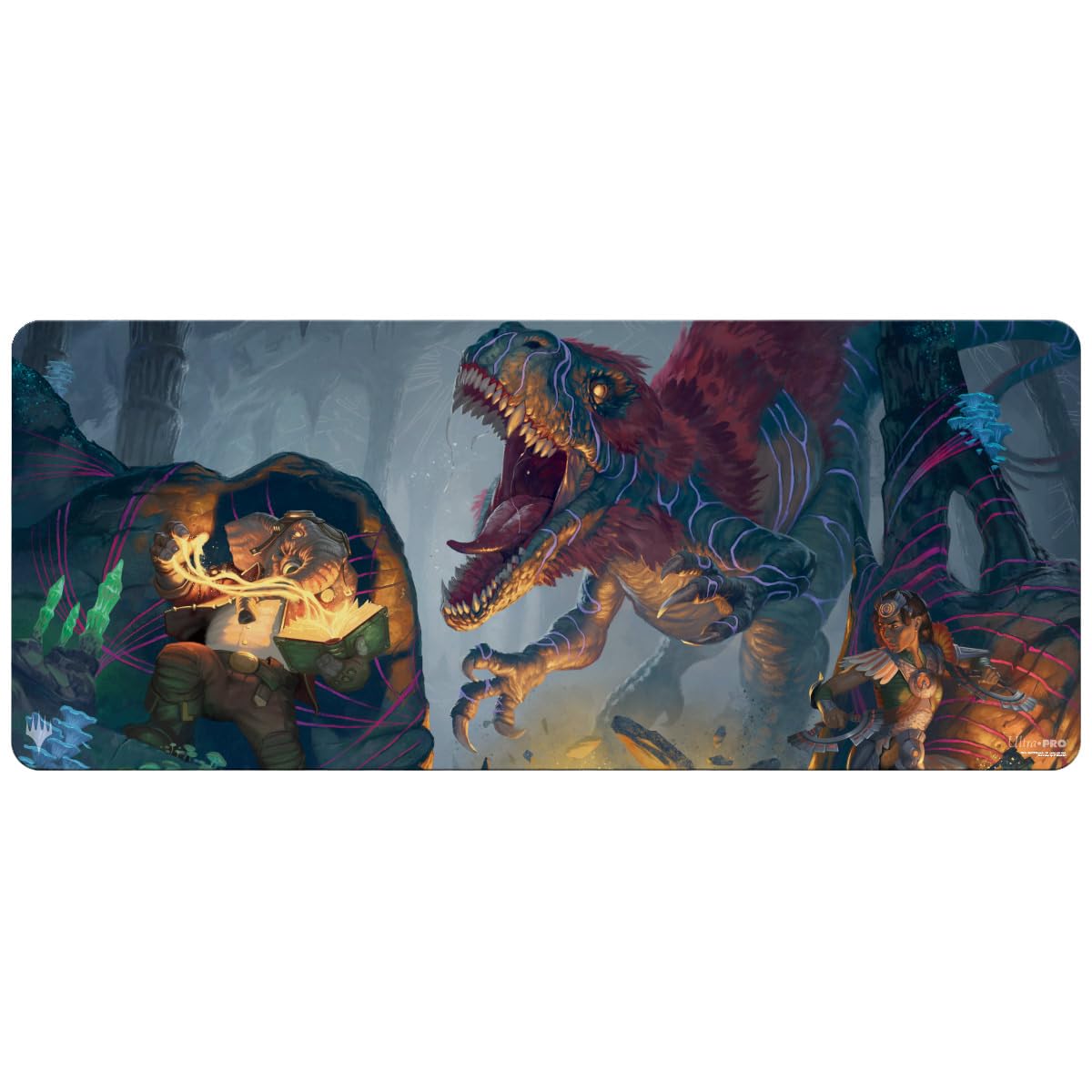 Ultra PRO - MTG The Lost Caverns of Ixalan Dinosaur & Quintorius 6ft Table Playmat for Magic: The Gathering Use as Oversize Mouse Pad, Desk Mat, Gaming Playmat, TCG Card Game Playmat, Protect Cards