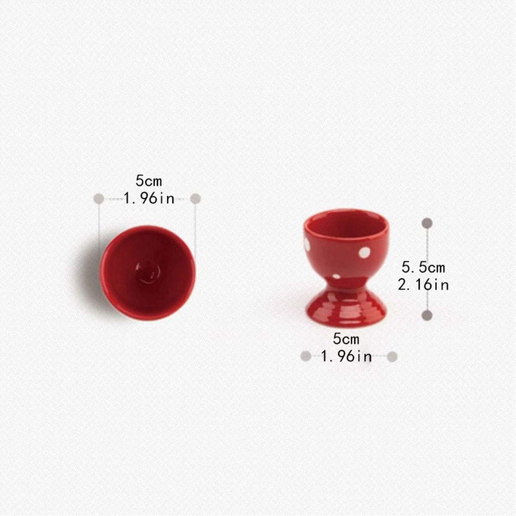 Frusta Egg Cup Carino Ceramica Molle del Supporto Uovo sodo for Colazione Brunch Frusta da Cucina in Frusta Uovo (Color : Natural)