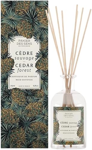 Panier des Sens 3701447301602 Cedar Forest Reed Diffuser, Brown, 245 ml