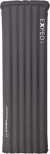 Exped Ultra 7R - Alfombrilla ligera para mochilero, plegable y cómoda, almohadilla para dormir de -20 grados para 4 estaciones, carbón, mediano ancho