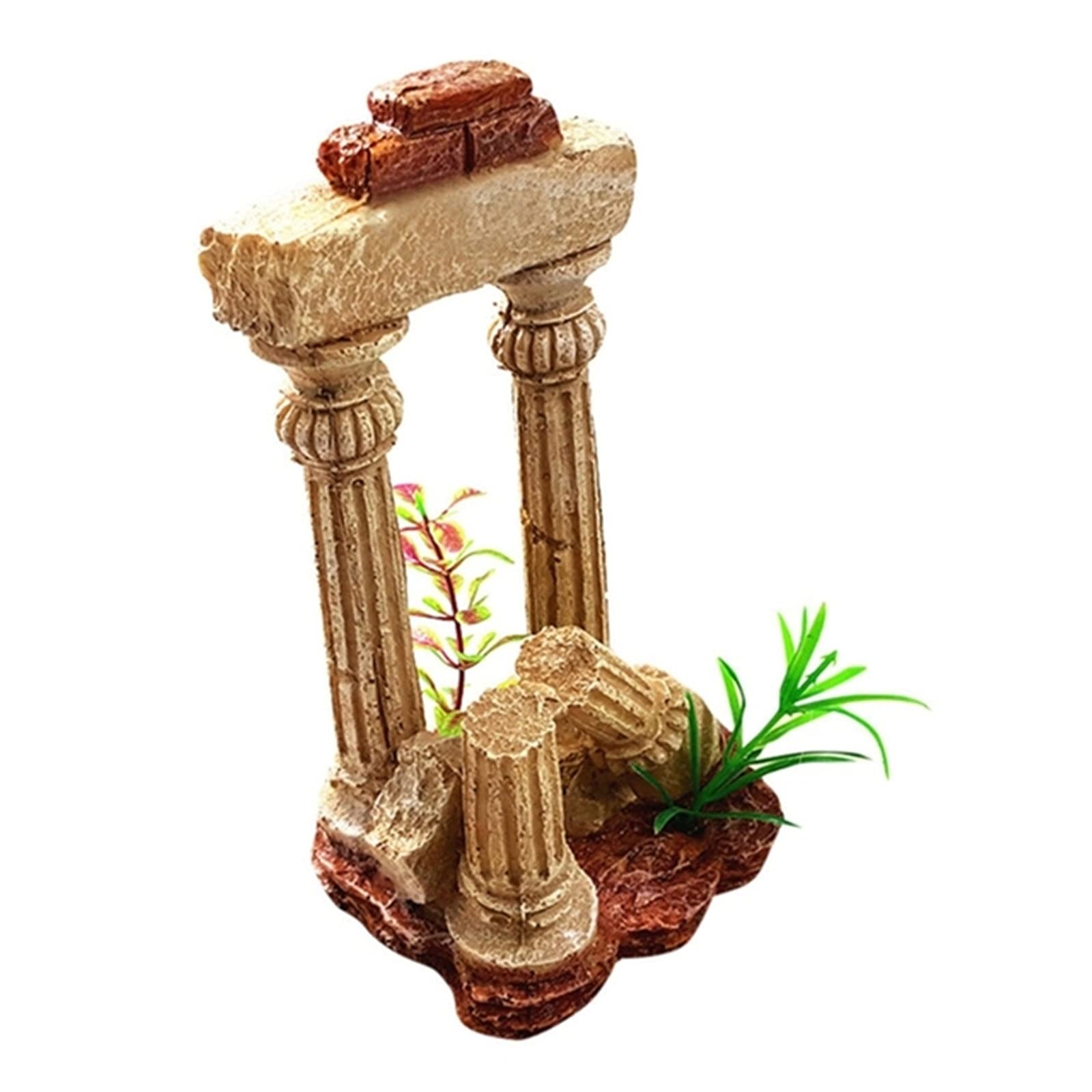 Decorazione per acquario, in resina, stile retrò, per acquari, ideale per nascondere piccoli pesci e migliorare gli ambienti acquatici