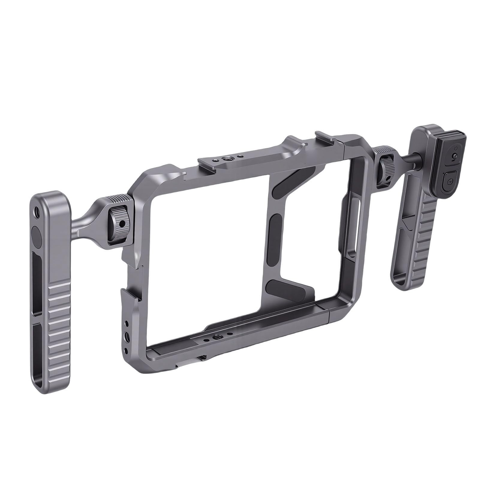 Topiky Impianto Video per Telefono, Gabbia Stabilizzatore per Smartphone con Telecomando Bluetooth, Impianto Portatile in Lega di Alluminio per Riprese Cinematografiche, Fotografie, Vlogging