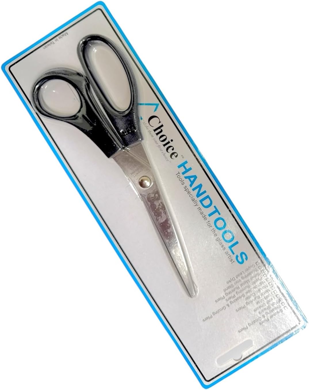 Foil Pattern Shears for Stained Glass – Triple Blade Pattern Cutting Scissors | Precision 1/32" Strip Remover for Better Fitting Glass & Less Grinding