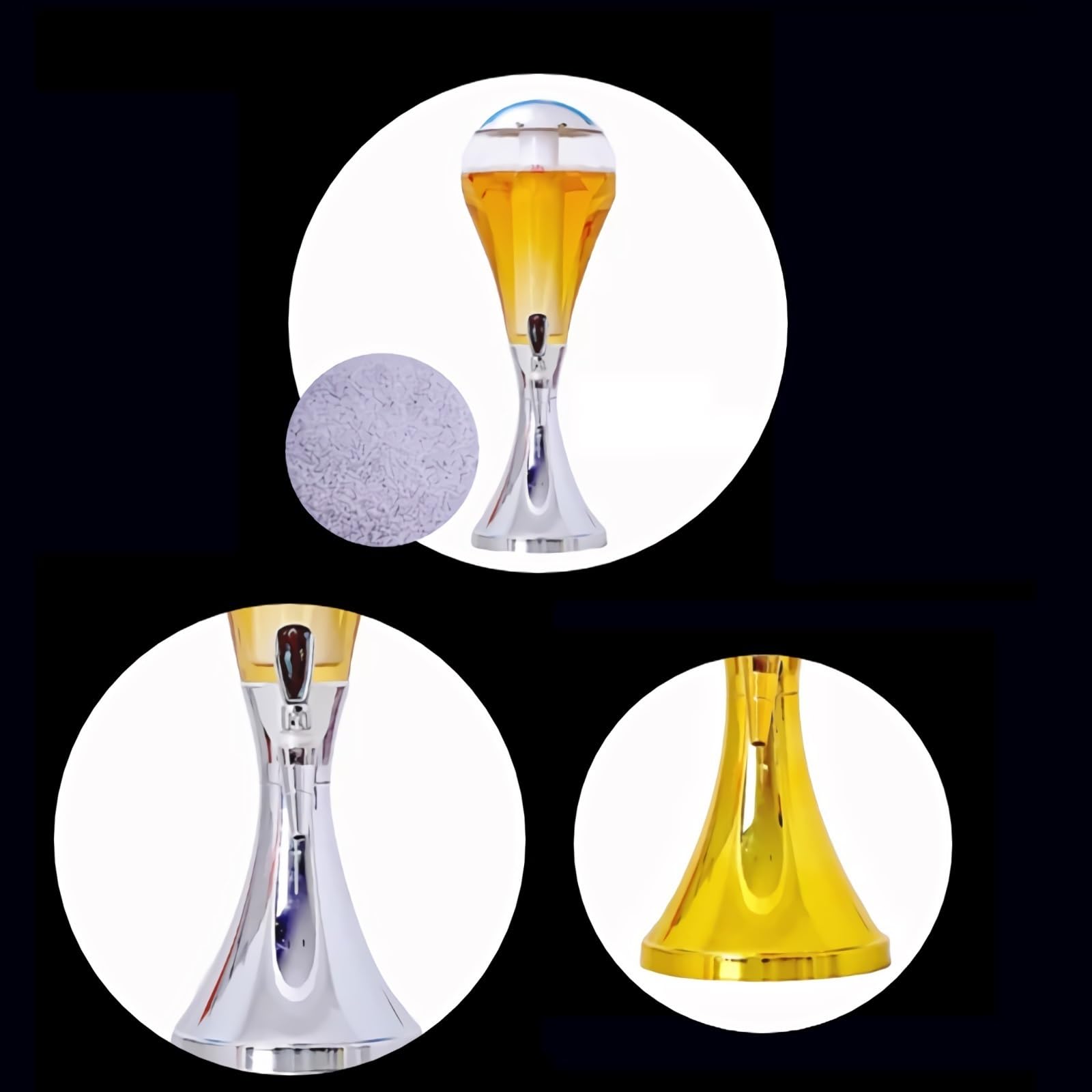 Bierturm Weinkanone kommerzielle Zugbiermaschine Fass Bierglas Weinteiler Getränkefass Partyturm Getränkespender (Größe: S)
