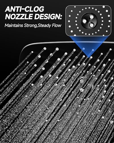 27% Off Veken 11.8" Rainfall Shower Head with Adjustable Arm - Image 5