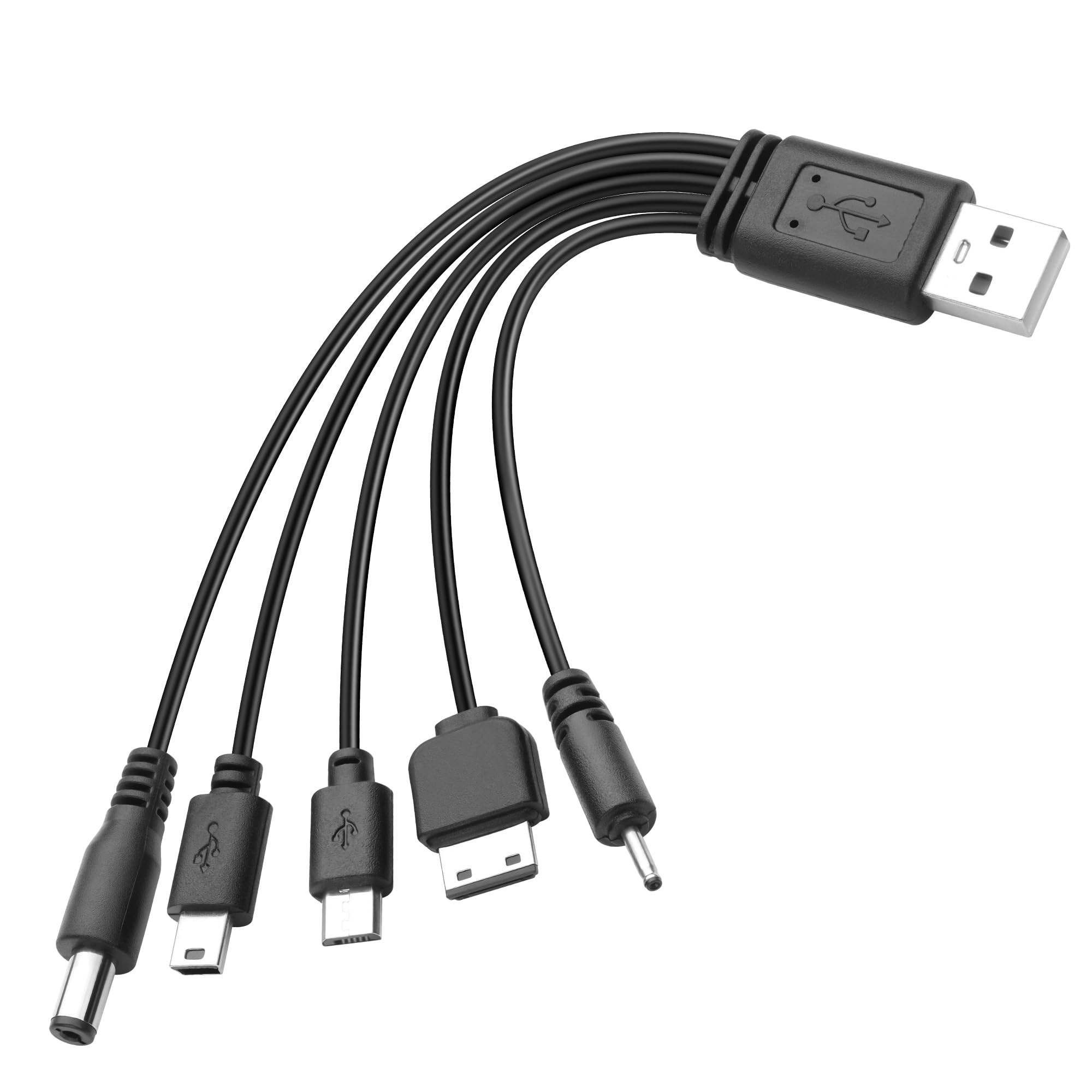 CABLEPELADO Cavo di alimentazione USB DC | Cavo di prolunga alimentazione DC | Compatibile con Nokia | Nero | 80 cm