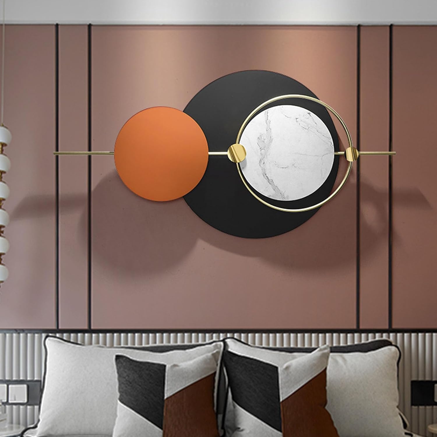 AZHKJKZH Wanddekoration Große Wanddekoration Aus Metall, Moderne Wandkunst, 3D-Wandskulpturen, Handgefertigte Wandbehang-Wanddekoration Für Wohnzimmer Wohnkultur