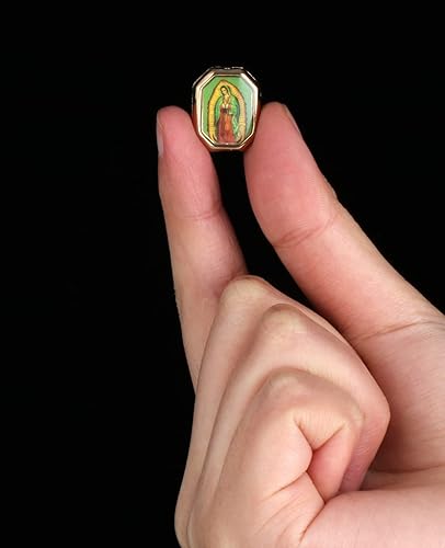 Miniatura 10 de Diyalo 30 cuentas espaciadoras de Nuestra Señora de Guadalupe de San Judas para bricolaje, rosario, coronilla, collar, pulsera, pieza de fabricación