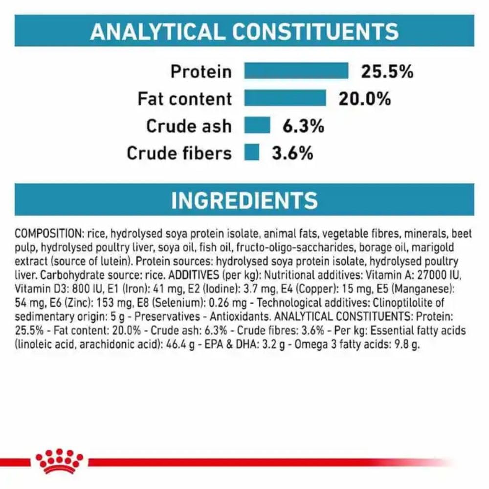 Royal Canin Veterinary Diet Hypoallergenic Alimento Ceco para Gatos con Intolerancias Alimenticias, 4.5 kg