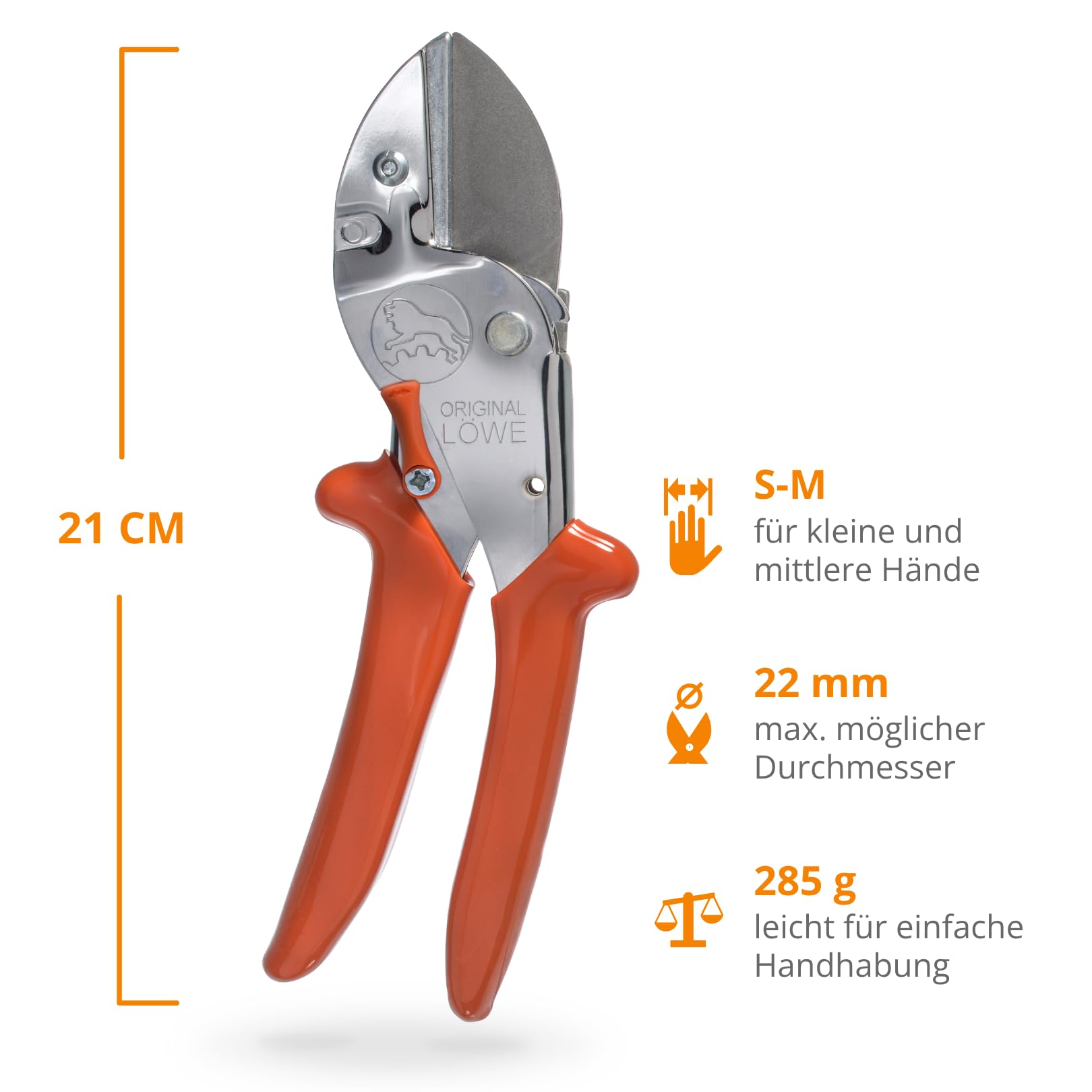 Original LÖWE Jagdschere 1.117 - Schneiden statt Sägen - Robuste Amboss-Schere zum Aufbrechen & Zerwirken von Fleisch und Knochen - ideal für Jäger und Förster
