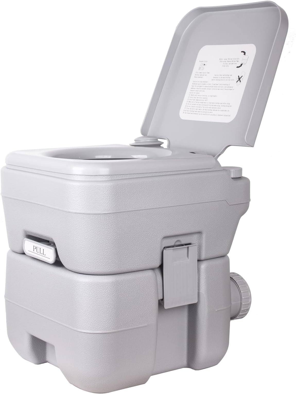 Dripex Portable Camping Toilet - 20L Handle Removable Handle Portaloo with Flush for Outdoor Camping Hiking Travel Caravan