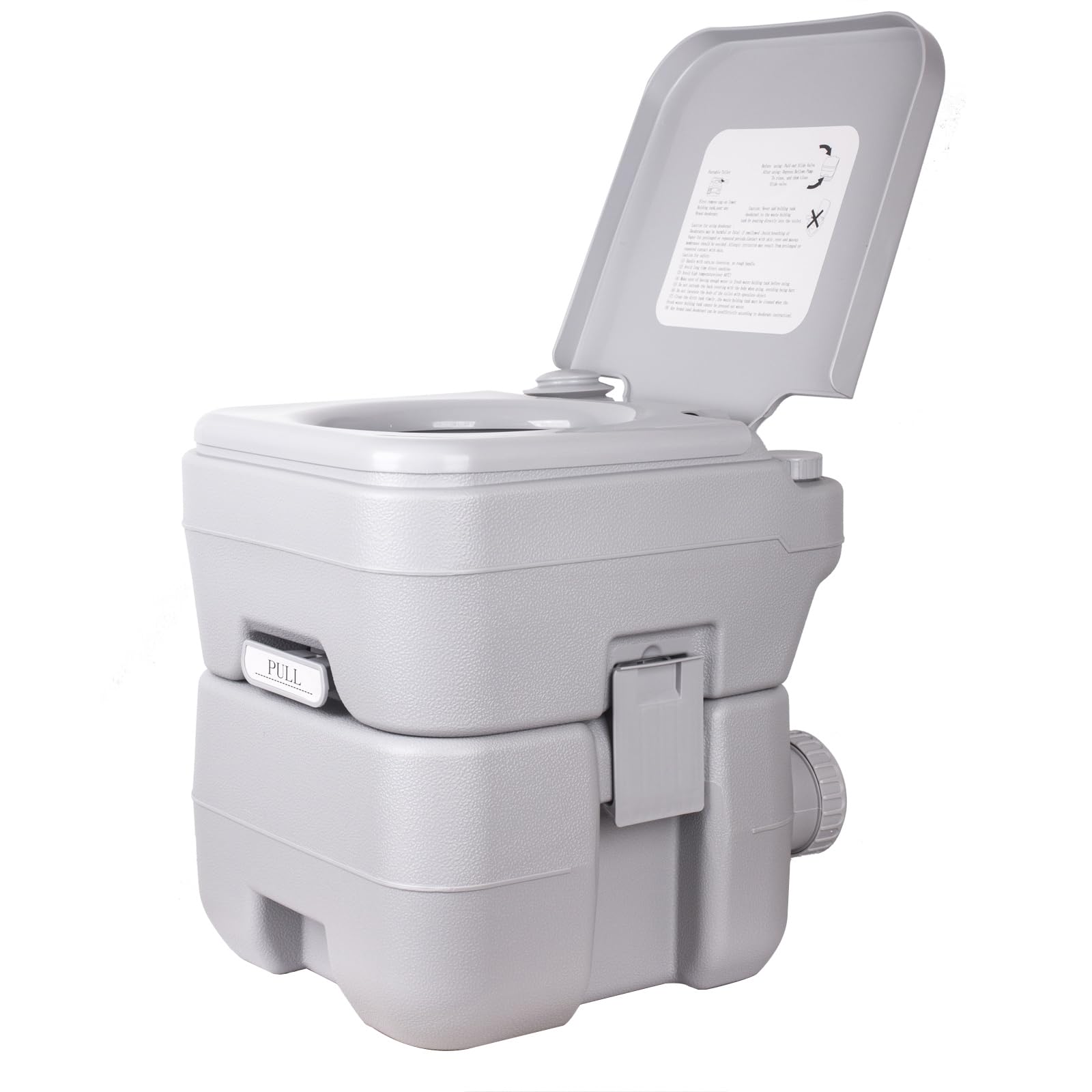 – Dripex Portable Camping Toilet - 20L Handle Removable Handle Portaloo with Flush for Outdoor Camping Hiking Travel Caravan