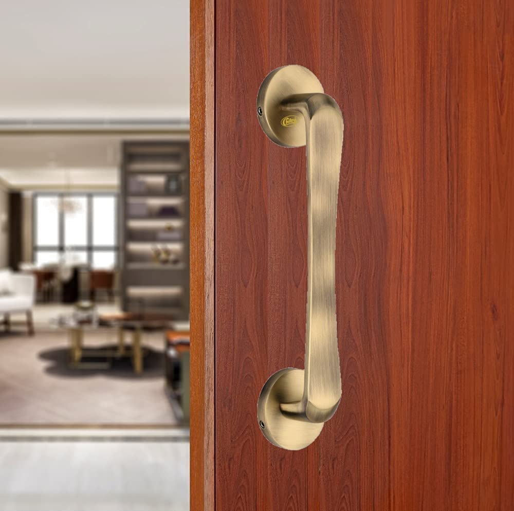 Chitra Livon Series Brass Main Door Pull Handles Pack of 2 (Antique Brass Matt, 8 Inch) (B09P3V817L) Amazon Price History, Amazon Price Tracker