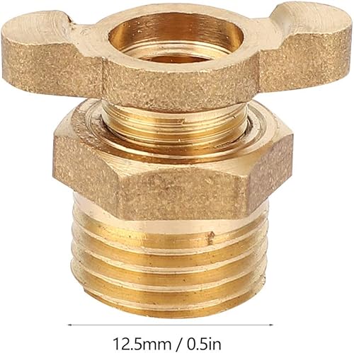 Miniatura 8 de Kit de reemplazo de válvula de drenaje de agua de latón G1/4 Cock de drenaje externo para accesorios de compresor de aire