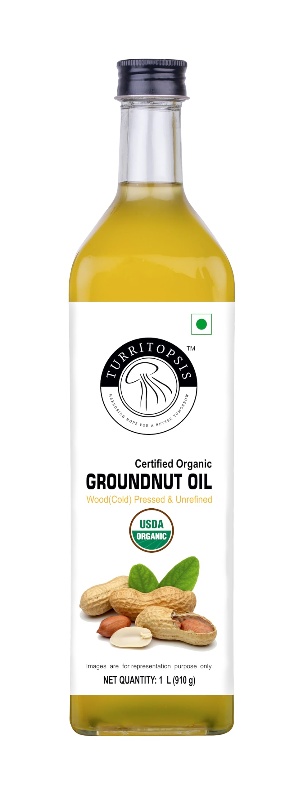 TURRITOPSIS Kachi Ghani Groundnut Oil Certified Organic Kohlu Chekku Wood pressed Cold pressed Virgin Unrefined Pure Natural Cooking Oil 1 Litre Pack of 1 (B0CTFHHMS5) Amazon Price History, Amazon Price Tracker