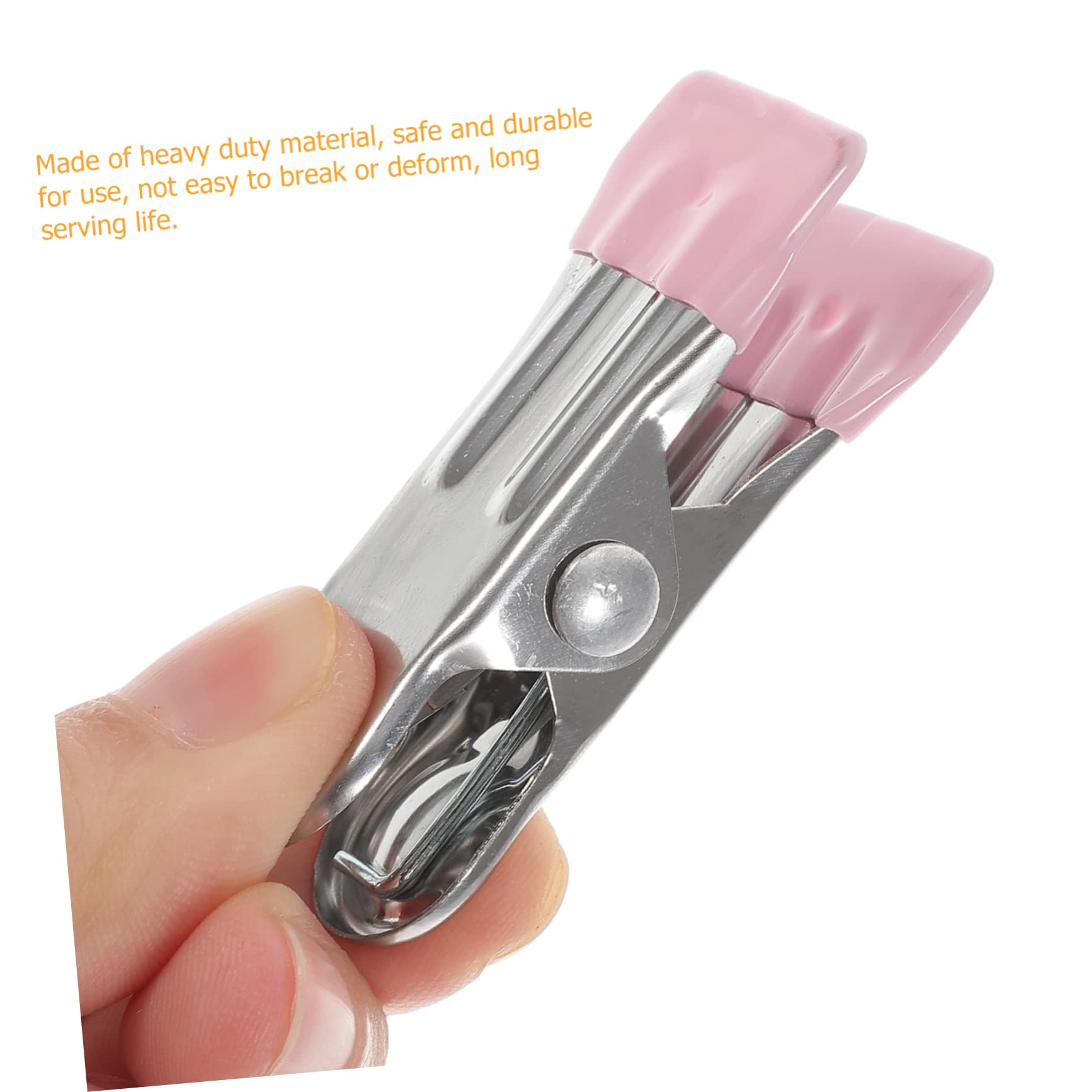 Cabilock 24pezzi Mollette Acciaio Inossidabile Antivento Per Bucato Clip Per Stendere Biancheria Resistente e Pratica Per Uso Ed Esterno Per Asciugamani Vestiti e Accessori