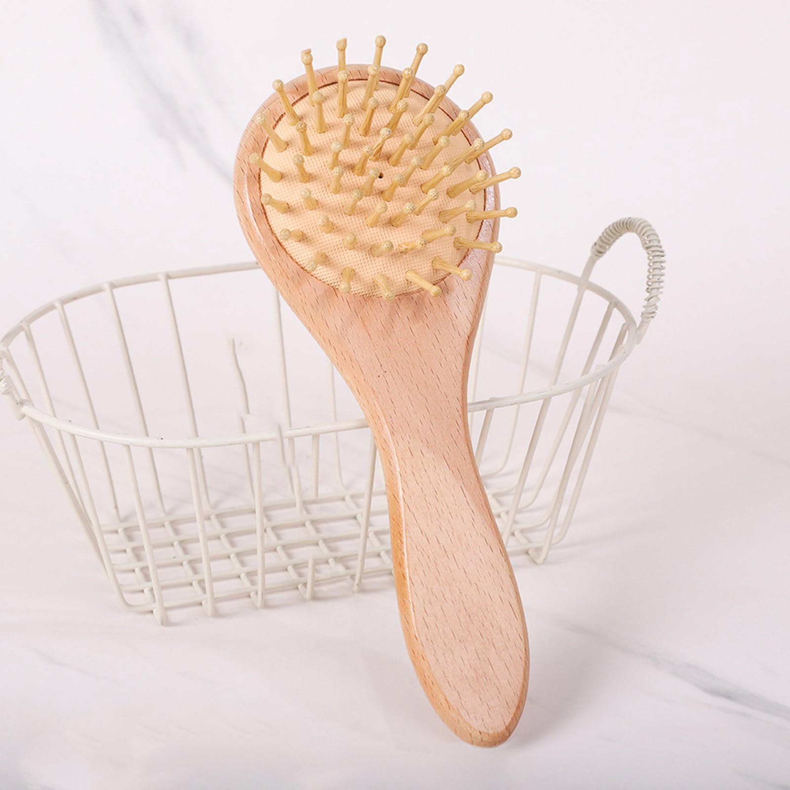 Juego de cepillo portátil para bebés, cerdas de lana suave, suave para el cuero cabelludo, incluye peine y baño, seguro, fácil de transportar para recién nacidos