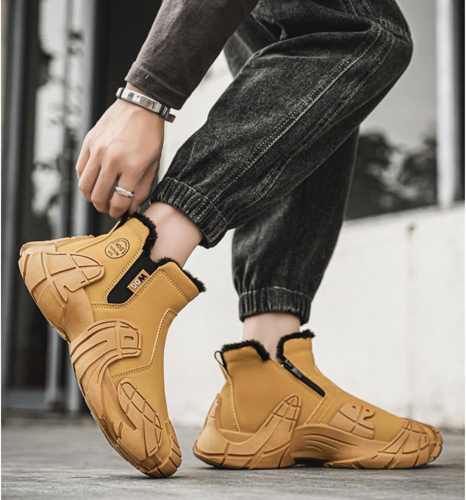 Winter Waterproof Boots, Thermal Boots for Men Women, Warm Fleece Lining Non-slip Lightweight Comfort Snow Boots for Outdoor