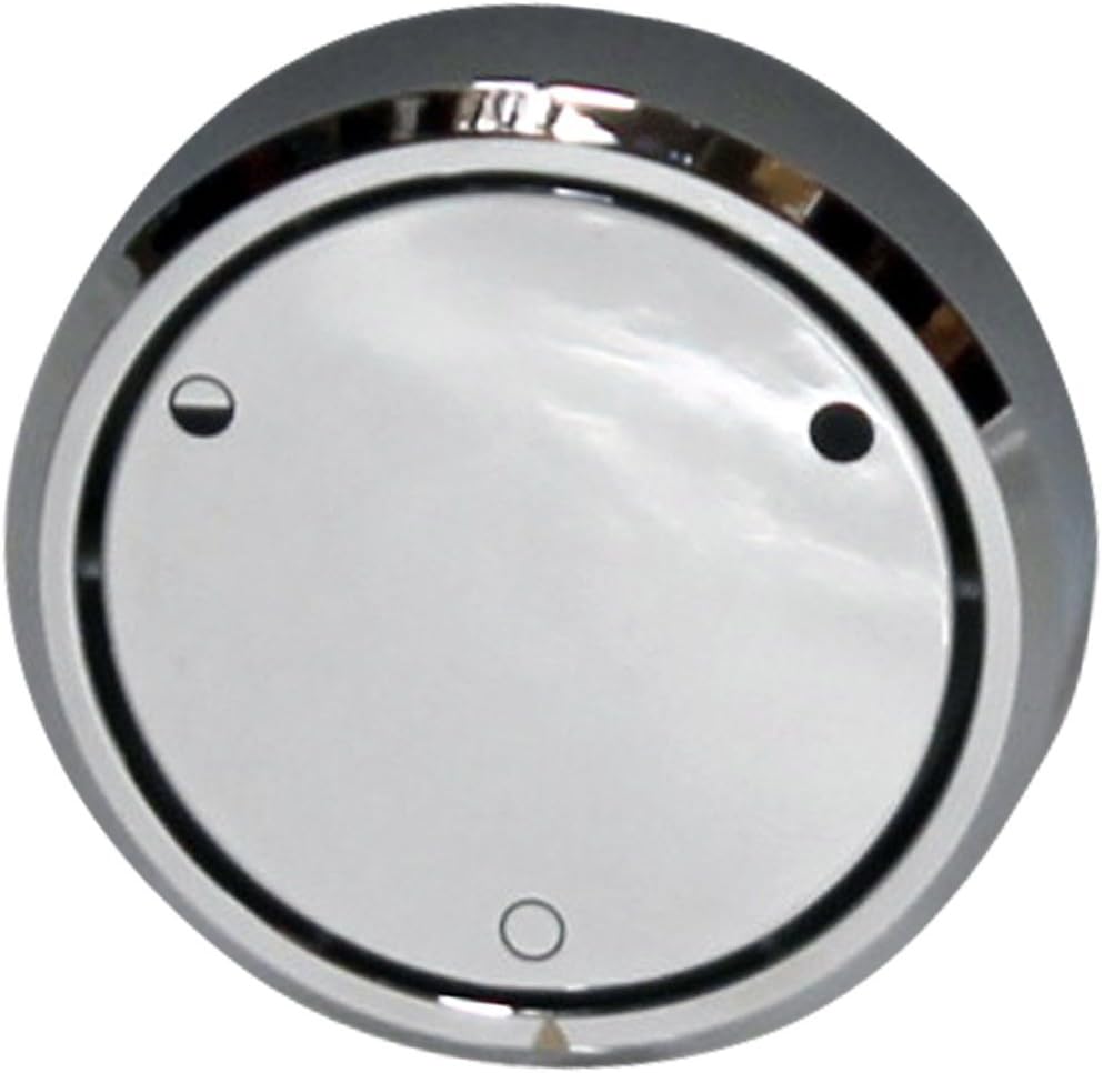 WestbrassD493CHM-26 Universal Patented Deep Soak Round Replacement 2-Hole Bathtub Overflow Cover for Full and Over-Filled Closure, 1-Pack, Polished Chrome-Logo