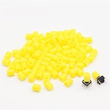 100 Uds. Tapa de plástico amarillo G62 for tapa de interruptor de botón táctil de 6 * 6mm
