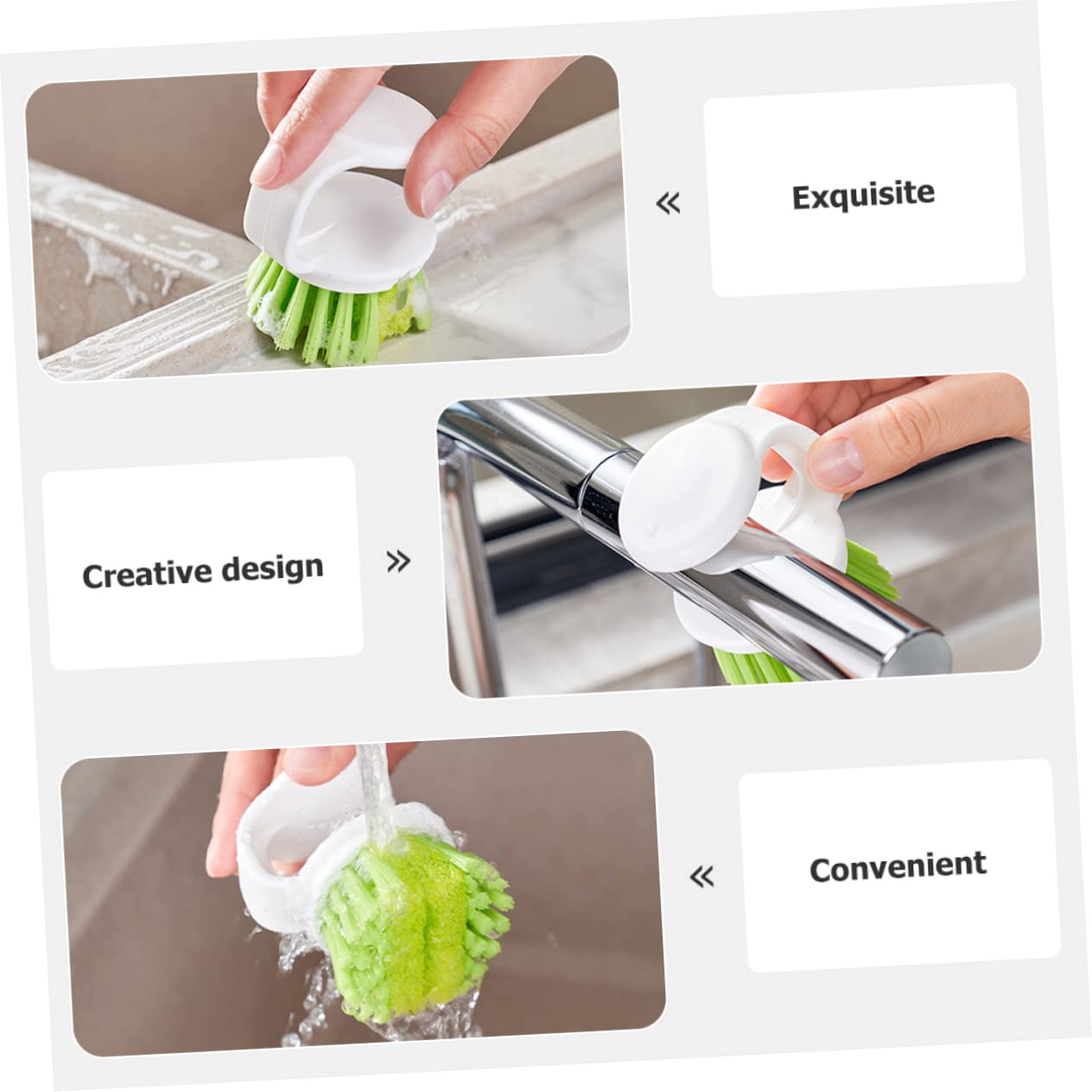 3 Series Cepillo De Limpieza De Platos Y Utensilios De Cocina De Cepillo Ergonomico Fregar Platos Cocinas Ollas Y Sartenes Material Resistente Y Flexible 2 Piezas X 3