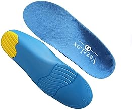 VazzLox Orthotic Arch Support Shoe Insoles, Children Pu Cushioning Inserts, Shock Absorption Velvet Surfaces Deep Heel Cup Inner Sole for Flat Feet, Plantar Fasciitis, Feet Heel Pain Relief
