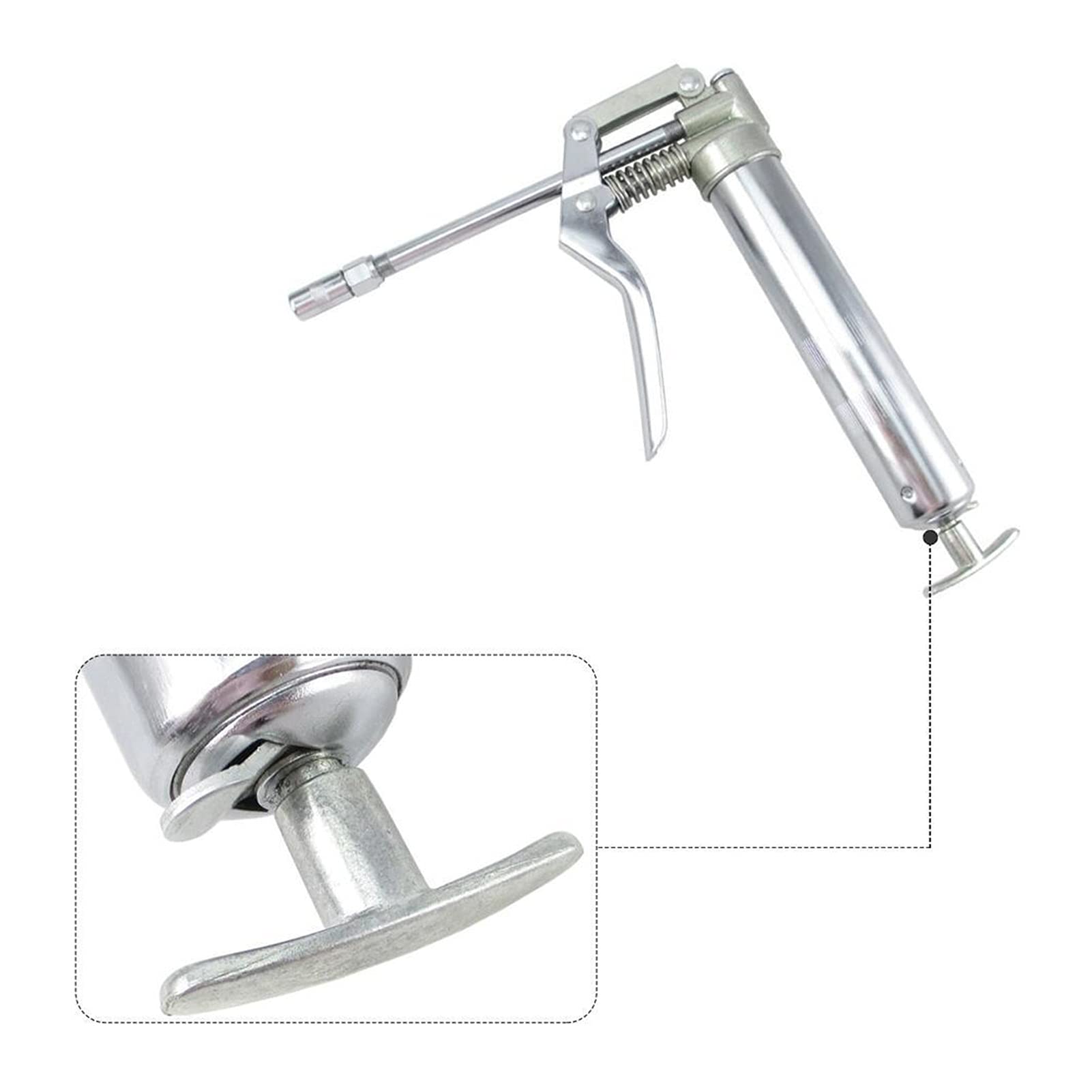 Pistola de engrase 12 0CC Mini grasa Aerógrafo, agarre con una mano Máquina de mantequilla de grasa Herramienta lubricante for reparación automática Lubricación Herramienta de mano de vehículo Fácil a