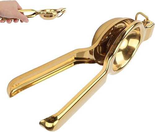 Miniatura 3 de Fdit Exprimidor manual de acero inoxidable, exprimidor de mano, exprimidor de frutas cítricas, lima, naranja, exprimidor manual de cítricos, prensa