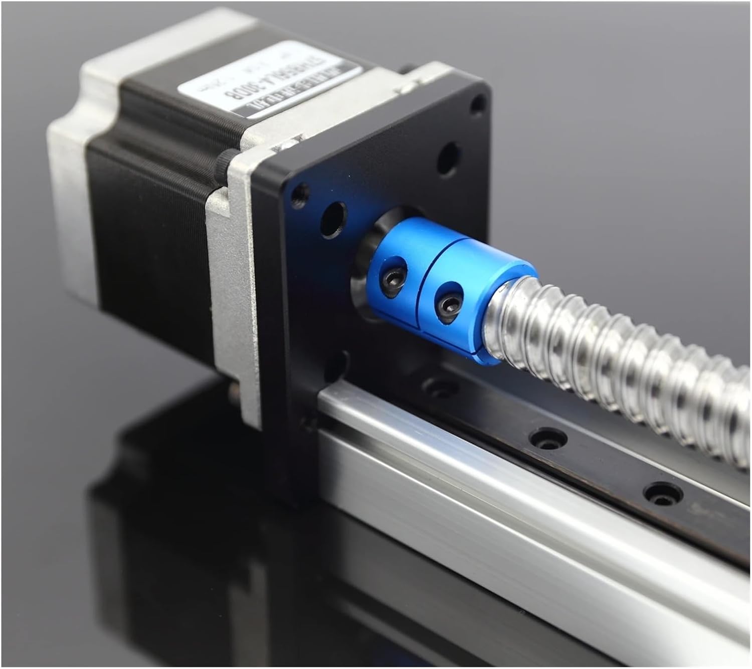 Ball Screw Linear Slide Table 30kg Load Capacity Precision Linear Motion Stage for CNC Automation Rail Guide(with Motor only,700mm Stroke)