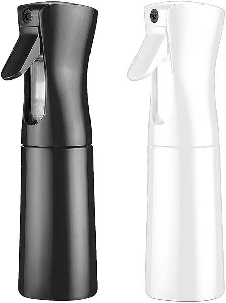 SIVLKI 2 Pack Water Spray Bottle,200ml Atomizer Pressure Ultra Fine Continuous Spray, Plants, Hair Salon, Skin Care, Cleaning - 1