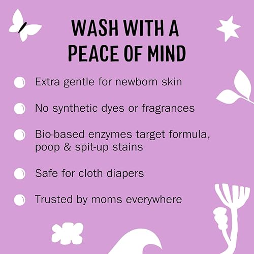 Miniatura 9 de Molly's Suds Detergente líquido para ropa para bebé, elimina las manchas de fórmula, excremento y escupidura, extra suave para la piel del recién