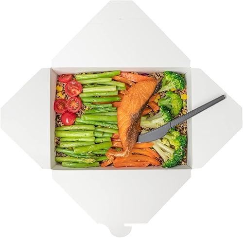 Miniatura 12 de Basic Nature Cuchillos compostables envueltos de 6.5 pulgadas, 50 cubiertos a base de plantas envueltos individualmente, para alimentos calientes y