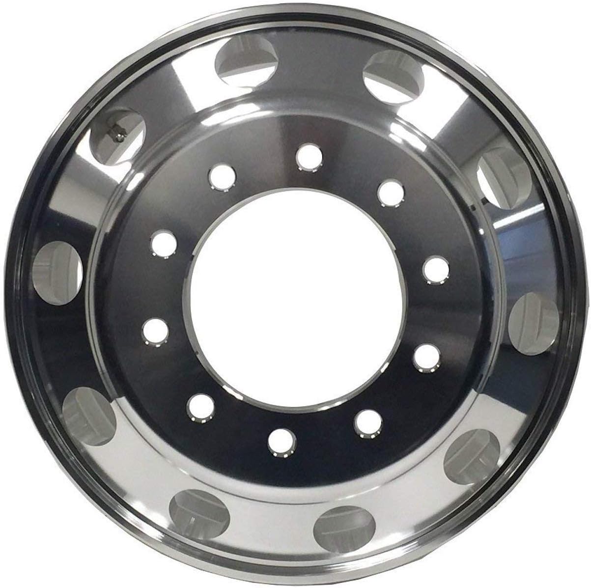 UNIRACING 22.5" x 8.25" for Truck and Bus Wheels Forged Aluminum Kenworth Style Rims 10 holes - 2 Pack