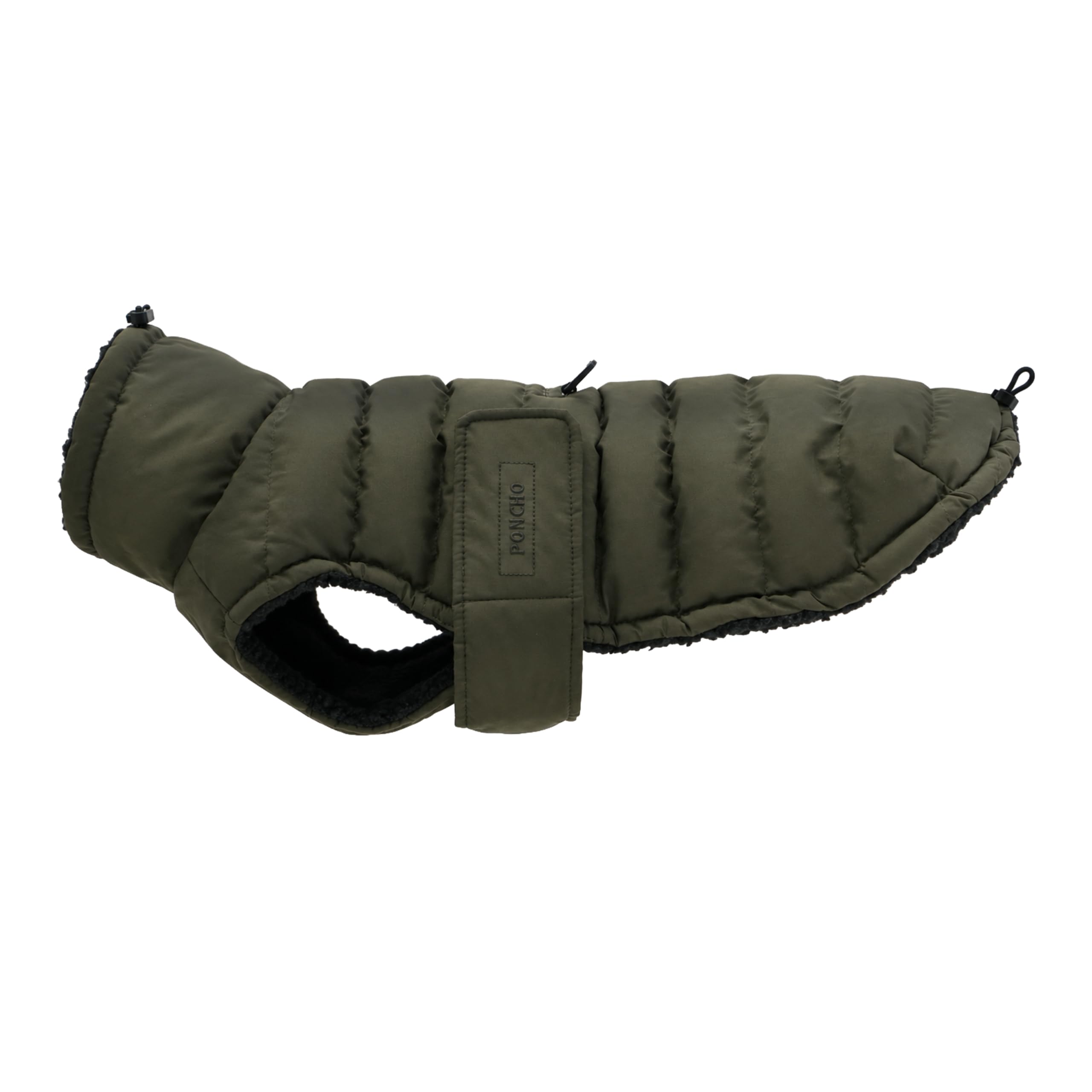 PONCHO PETS™ Waterproof Dog Coat with Integrated Adjustable 'Y' Harness (Wild Forest, L)