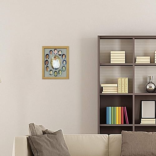 Miniatura 2 de Northland School Years - Marco de fotos K-12, collage ovalado clásico, marco de graduación para días escolares, económico, con capacidad para doce