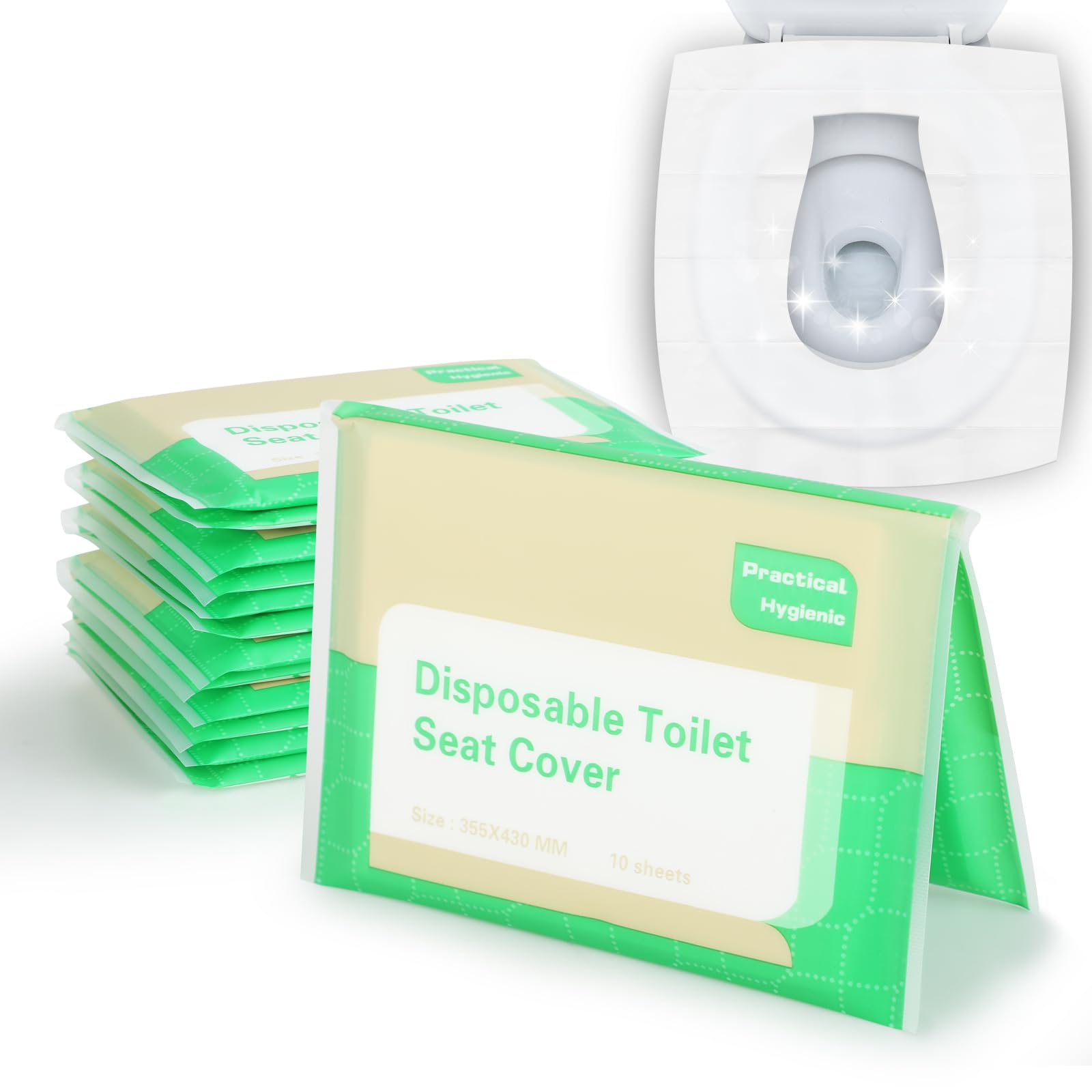 Copri Water WC USA e Getta 60 Pezzi 43x35,5 cm per Viaggi